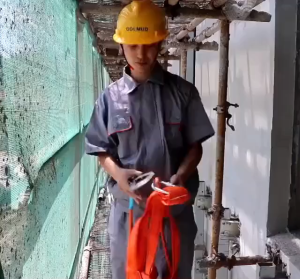 3 Meters Half Body Safety Harness for Construction Fall Protection Harness Adjustable Belt with Hook