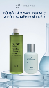 Bộ đôi làm sạch dịu nhẹ & kiềm dầu mùa hè oh!oh! Xylica Micellar Cleansing Water 500ml & oh!oh! BHA 2% Toner : b 75ml
