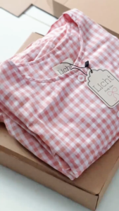 Baju Tidur Piyama Licht Short Loungewear Set (Pink Salmon) all size