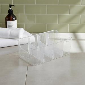 Plastic Divided Belt Organizer Large Capacity Storage Rack Easy to Install Holder for Wardrobe Makeup Ties