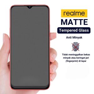 Tempered Glass Anti Glare Realme 12 5G 12+ 5G 11 11 5G 10 10s 10 Pro 10 4G 10 5G 10 Pro 9 9 4G 9 5G 9 Pro 9 Pro+ 8 8 4G 8 5G 8i 8s 8 Pro Anti Gores Pelindung Layar TG Anti Minyak