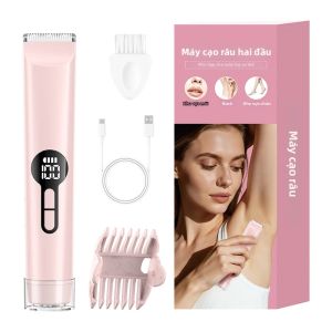 Máy Cạo Râu Điện Sạc Lại Được Dành Cho Nữ Chống Nước Dùng Cho Chân Tay Nách Vùng Bikini Loại Bỏ Lông Vật Lý.