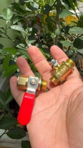 Van khoá bi đồng 13.8mm hàng Đài Loan loại 1.  2 loại ren