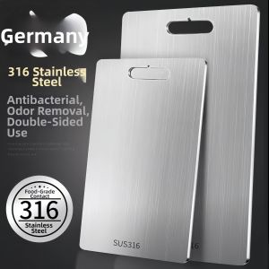 Mold Resistant Commercial & Home Use Steel Cutting Board 316 & 304 Stainless