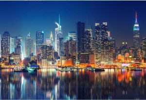500/1000/1200/2000PCS New York City Skyline Jigsaw Puzzle for Adult Landscape Puzzle Educationa Toy Challenging Game Nights Fun