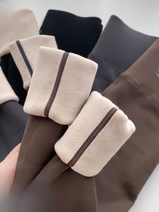 miiow | Thickened Fleece High Waist Yoga Pants Womens Winter Outerwear Cat Shark Pants Warm Cotton Tight Fit Tummy Control Leggings