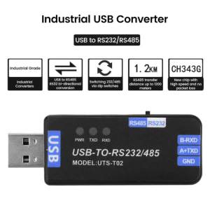 diymore | USB-to-RS485/RS232 Communication Module Bidirectional Half-Duplex Serial Port Converter Communication Module USB Interface