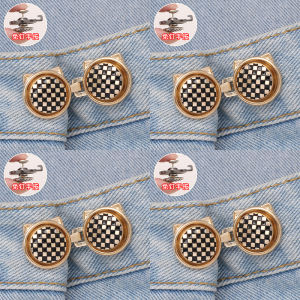 Nút Cố Định Quần Jeans Không Cần Đinh Không Cần Khoan Nút Cố Định Cạp Quần Cỡ Lớn Có Thể Giảm Dụng Cụ Rút Quần