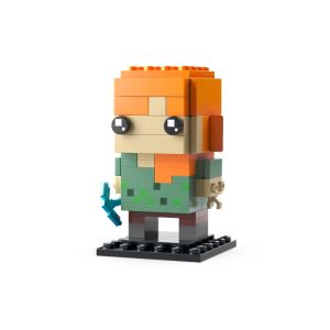 (BrickBang) 40624 40626 LEGO BrickHeadz Minecraft Alex Zombie