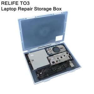RELIFE TO3 13-inch Laptop Repair Multifunctional Storage Box for LCD Screens Motherboards Screws Chips Parts Storage Organizer