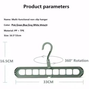 2PCS Magic Hanger Instant 9 in 1 / Gantungan Baju Ajaib / Gantungan Baju FUTAKO