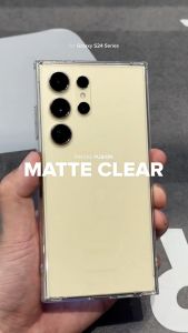 RINGKE® FUSION MATTE Anti-Fingerprint Samsung Galaxy S24 Ultra Translucent Hard Frost Back Shockproof Bumper Case Cover