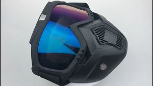 Kacamata Goggle Helm & Masker Motor Set: Perlindungan Wajah Motor