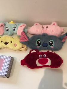 Bandai | Mặt Nạ Ngủ Bông Mềm Dễ Thương Hình Sullivan Dumbo Gấu Pooh Dành Cho Học Sinh Du Lịch Che Sáng Hoạt Hình Dành Cho Bé Gái