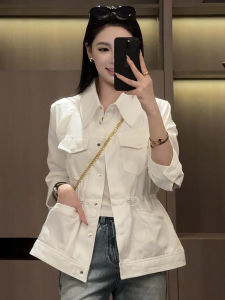 Casual Style Short Workwear Jacket for Women Autumn New Fashion Breathable Versatile Light Maturity French High-End Sensation Windbreaker