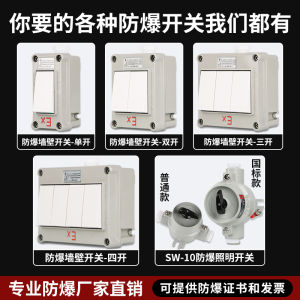 Bộ Chuyển Đổi Tường 220V10A86 Loại Đèn Chiếu Sáng Phòng Kiểm Soát Kép Đơn Phòng Ổ Cắm Điện Phòng Chống Bạo Lực Bằng Hợp Kim Nhôm