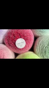 Yarn - Len Lông Vũ Loang Màu | Sợi Xù Mềm Mịn - Cỡ sợi ~3mm | Dùng đan móc Áo Khăn Chăn Thảm | Terri Store