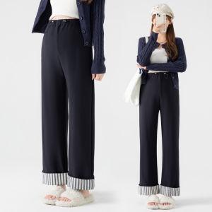 007 | Fashion Slim Fit Thick Maternity Wide Leg Trousers