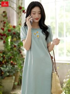 Đầm Nữ CARDINA chất liệu đũi nhật cao cấp phom suông tay tròn tôn dáng trẻ trung năng động 4VSL03