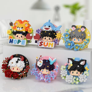 Flower Doll Building Block Bricks Toy Assembly Particle Children Development Education Collection Toys Puzzle Boys And Girls Birthday Gifts Kids toys