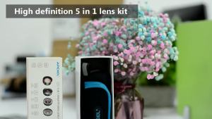 apexel | Bộ Ống Kính Điện Thoại APEXEL 4K HD 5 Trong 1 - Ống Kính Góc Rộng Macro Chân Dung Siêu Mắt Cá Với Bộ Lọc CPL Dành Cho Điện Thoại Thông Minh iPhone Và Android