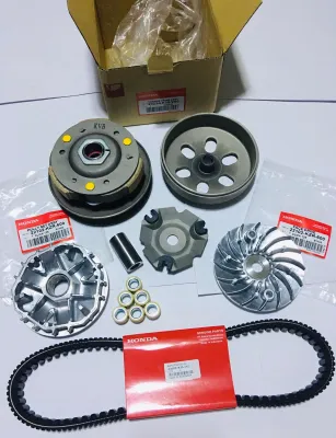 HONDA CLICK 125 STOCK CVT SET (Pulley set + Driveface + Belt +Torque drive assembly) PLUG N PLAY