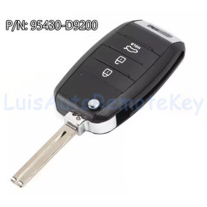3 Buttons Upgraded Flip Remote Car Key Fob 433MHz 4D60 Chip Replacement for KIA Sportage 2016 2017 2018 P/N: 95430-D9200