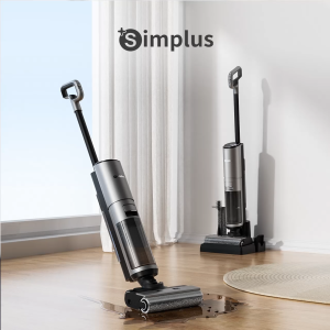 INSSA x Simplus 20000PA Vacuum Cleaner Cordless Floor Washer 4-Layer Full Chain Sterilization Smart AI Dirt Detection Dual Edge Cleaning LCD Display Screen Peony Fragrance DiffusionV3 Pro