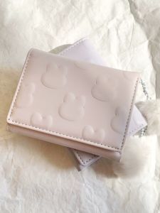 กระเป๋าสตางค์สั้นลายกระต่ายน่ารัก กระเป๋าสตางค์ผู้หญิงสไตล์เกาหลี กระเป๋าสตางค์พับได้ขนาดเล็ก กระเป๋าสตางค์นักเรียน กระเป๋าสตางค์แฟชั่นสีพื้น