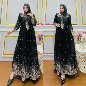 SET HIJAB SEGI EMPAT GAMIS MEWAH TERBARU BAHAN SERUTY BABYDOLL PREMIUM