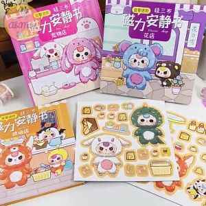 Đồ Chơi Sticker Baby Three Cho Bé || size to có nam châm || Bakery Pet - Flower Shop Kuromi Cinnamoroll Melody...