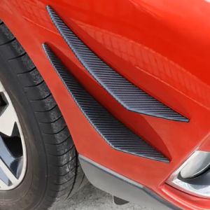 6pc Universal Carbon Style Car Front Bumper Lip Splitter Fin Body Spoiler Canards
