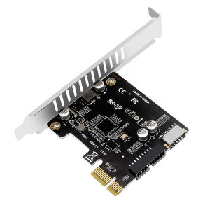 [Vktech] PC PCI-E To USB 3.0 Type C Front Panel Adapter 19PIN PCI-E To USB 3.0 Hub Splitter Expansion Card
