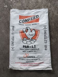 Karung bekas pakan ayam- Karung Padi 50kg - Karung Gabah 50kg -Comfeed- 65x104cm-isi 10 lembar