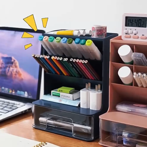 Rak Laci Susun Mini Serbaguna 6 Sekat / Rak Organizer Stationery / Rak Makeup Kosmetik CF C951