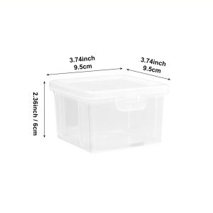 1pc data cable storage box with lid charger USB flash drive headphone storage container miscellaneous sorting box