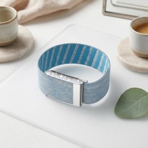 Women Fashion Bling Crystal Nylon Bracelet for Whoop 5.0/5.0MG Sport Soft Adjustable Breathable Replacement Accessories Set