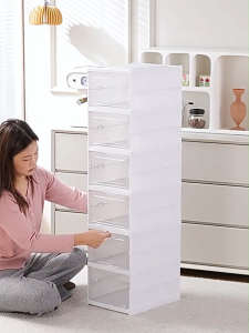 กล่องรองเท้าพับได้ 3/6 ชั้น กันน้ำ ประหยัดพื้นที่ วัสดุ PP แข็งแรง จัดเก็บง่าย สำหรับห้องน้ำ/ห้องนอน กล่องรองเท้าแบบพับได้ทั้งหมด