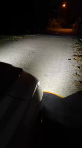 (81) Original 100% KUS Led Projector  Fog Lamp 1 Tone 6000K 1 Pairs High Low Beam Lampu Toyota/Honda