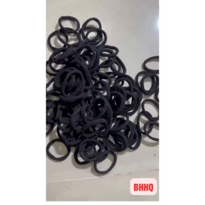 Combo 10 dây thun cột tóc màu đen dây buộc tóc đuôi ngựa trơn co dãn dễ phối đồ.