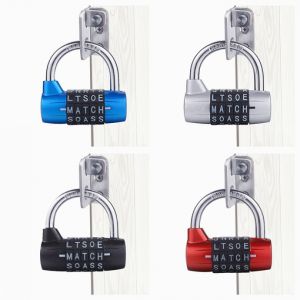 5 Letter Word Padlock Zinc Alloy Combination Lock for School Gym / Fence / Toolbox