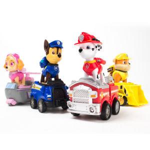 < Available > Cartoon Toy Car Set Characters Rescue Car Model Action Figures Children Toys Gift