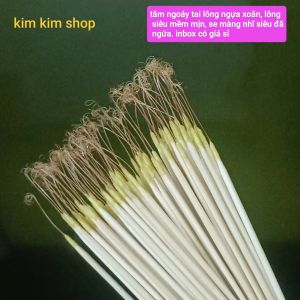 Set 4 tăm ngoáy tai lông ngựa xoăn cực phê xài bao bền siêu đã ngứa ngành ráy tai