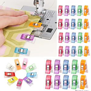 Sewing Clips Colorful Clips Multipurpose Plastic Craft Crocheting Knitting Safety Clothing Clips Color Binding Clips Paper