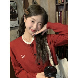 imimtuan | Áo Cardigan Len Vintage Phong Cách Mùa Thu
