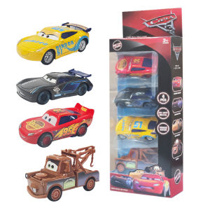 4pcs Disney Pixar Cars 3 2 Toy Pull Back Car Mini Jackson Storm Lightning Mcqueen Mater Cruz Ramirez Set Children Birthday Gift