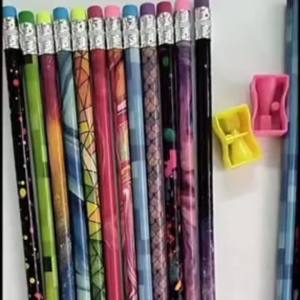 30/60 Chiếc Bút Chì Gỗ Có Tẩy HB Chì Phác Thảo Viết Kết Hợp Đồ Dùng Học Tập Cho Học Sinh
