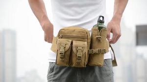 New Outdoor Waist Bag กระเป๋าคาดเอวกลางแจ้ง กระเป๋าสะพายข้างทหาร ถ่ายจากสินค้าจริง มีประสิทธิภาพมากขึ้นและมีคุณค่ามากขึ้น