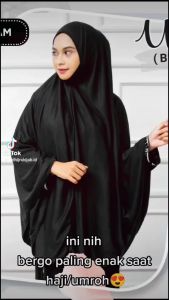 BERGO HIJAB INSTAN SYARI BAHAN TEBAL COCOK BUAT HAJI & UMROH