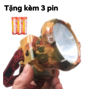 (Thanh lý) đèn đội đầu dùng pin siêu sáng  bóng led  đầu pha đèn 8cm mua nhiều giảm giá